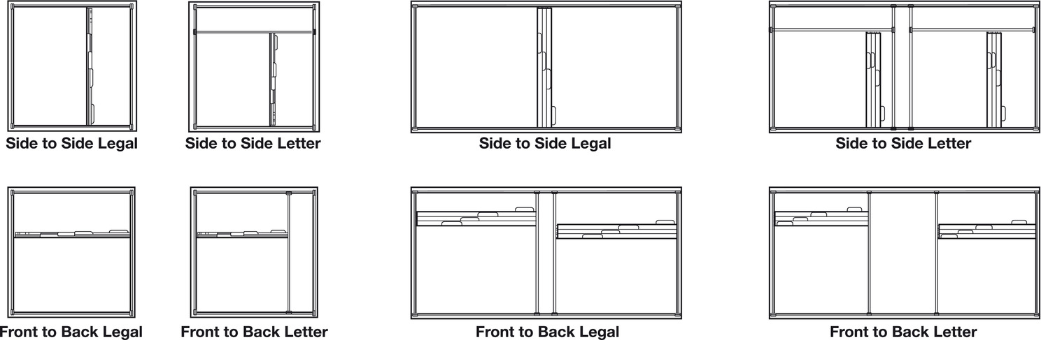 Hafele 422.74.320 File Frame Kit for Wood or Metal Drawers ...